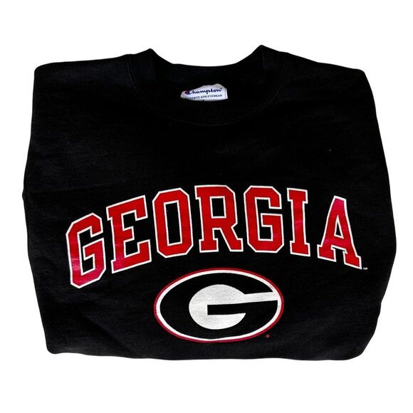 Vintage Champions Georgia Bulldogs Sweatshirt UGA  Dawgs Unisex Small Football - Picture 1 of 12